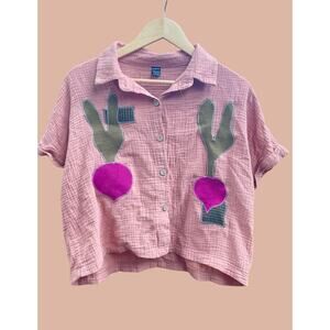 Large Upcycled Beet Shirt